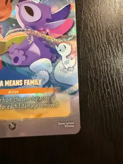Disney Lorcana Card - Ohana Means Family (Enchanted) 224/204 - Lilo and Stitch - Image 4