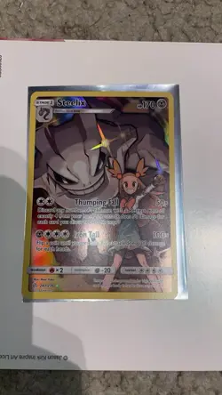 Pokemon Steelix Full Art Secret Rare Sm-Cosmic Eclipse Holo 247/236 Card - Image 1