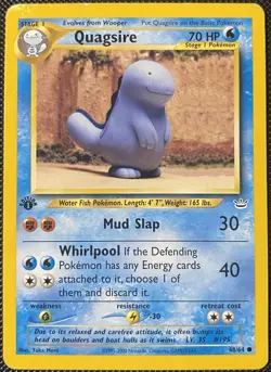 Quagsire 48/64 Neo Revelation Regular 1st Edition - Pokemon Card - Image 1