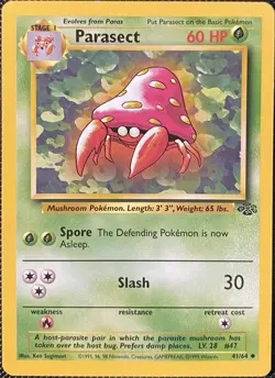Parasect 41/64 Jungle Regular - Pokemon Card - Image 1
