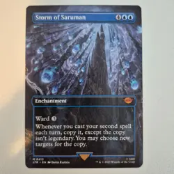 Storm of Saruman Borderless MTG Magic the Gathering Card NM Near Mint LTR - Image 1