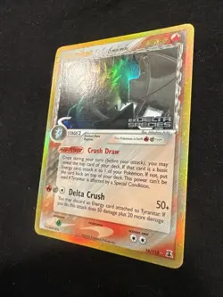 Pokemon TCG Tyranitar Delta Species Holo Card 16/113 HP - Image 3