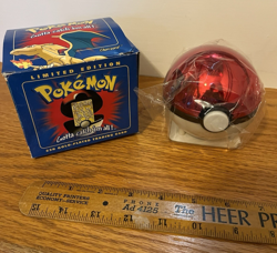 1999 Pokemon CHARIZARD 23k Gold Plated Trading Card Burger King blue Box SEALED - Image 1