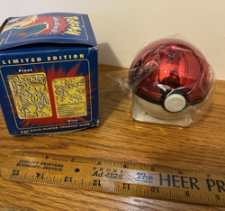 1999 Pokemon CHARIZARD 23k Gold Plated Trading Card Burger King blue Box SEALED - Image 2