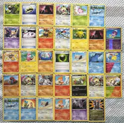 XY: Stream Siege Pokemon TCG 33 Card Lot Common Uncommon Various Conditions - Image 1