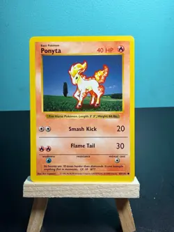 Shadowless Ponyta 60/102 Shadowless Base Set 1999 WOTC Pokemon Card - Image 1