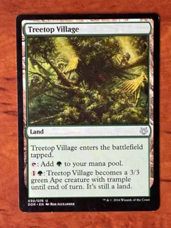 Treetop Village MTG Magic the Gathering Card NM Near Mint DDR - Image 1