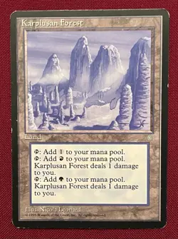 Karplusan Forest Ice Age MP MTG Magic the Gathering Card - Image 1