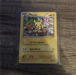 Pokemon Pikachu XY95 XY Promo Holo 60 HP Quick Attack Pokemon Card English - Image 1