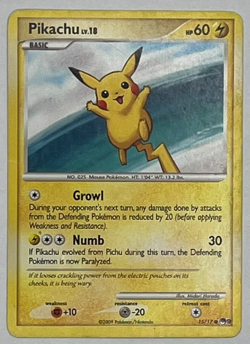 Pikachu Pokemon TCG Pop Series 9 Promo Card #15/17 - Image 1