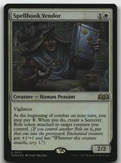 Spellbook Vendor R Wilds of Eldraine 31 LP foil - Image 1