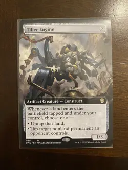 MtG Tiller Engine Extended Art Rare Commander Rare Single LP - Image 1