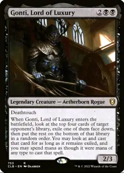 X 1 Gonti, Lord of Luxury NM-M Commander Legends 753 MTG Magic The Gathering - Image 1