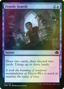 MTG Frantic Search Foil ** Dominaria Remastered ** English (NM) - Image 1
