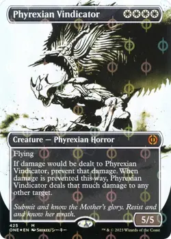 Phyrexian Vindicator (Showcase) (Step-and-Compleat Foil) NM #425 Phyrexia MTG - Image 1