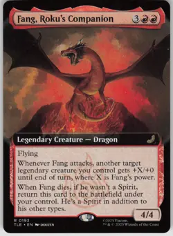 MTG Fang Roku's Companion Extended Art Normal NM Avatar Last Airbender Magic 193 - Image 1