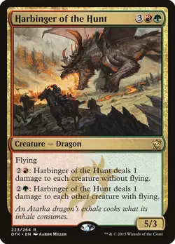 MTG Harbinger of the Hunt ** Dragons of Tarkir ** English (LP) - Image 1