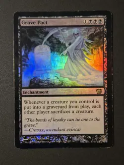 MTG Magic the Gathering Grave Pact (137/361) Eighth Edition MP FOIL, See Photos - Image 1