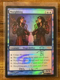 MTG✨Artist Signed MORPHLING FOIL✨DCI Judge Promo NM/M RARE rk Post Art UNPLAYED - Image 1