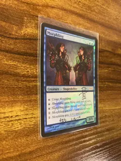 MTG✨Artist Signed MORPHLING FOIL✨DCI Judge Promo NM/M RARE rk Post Art UNPLAYED - Image 3