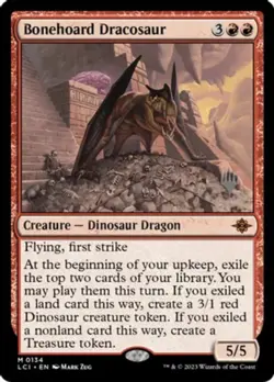 Bonehoard Dracosaur - Foil - Promo pack Light Play, English Magic the Gathering - Image 1