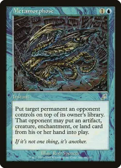 Metamorphose LP Scourge Blue Instant Mtg Magic English Regular - Image 1