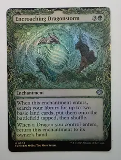 MTG - Encroaching Dragonstorm #305 - Showcase - Tarkir: Dragonstorm - NM FOIL - Image 1