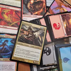 Custom Commander MTG Deck Magic = Grixis Shard Mythic Rare DRAGONS DRAKES Tribes - Image 1