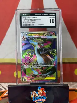 Mega Charizard X ex 094/080 Super Rare SR 2025 Japanese CGC 10 Gem Mint Pokemon - Image 1