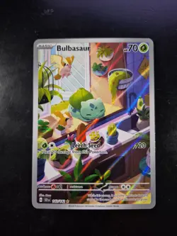 Pokemon TCG Bulbasaur 143/142 Sv07: Stellar Crown Illustration Rate Near Mint - Image 1