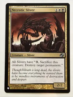 MTG The List Reprints Necrotic Sliver 159/165 NM - Image 1