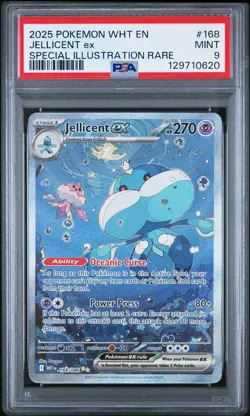 2025 POKEMON WHT EN-WHITE FLARE SPECIAL ILLUSTRATION RARE JELLICENT EX PSA 9 - Image 1
