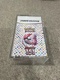 Pokemon 151 SV3.5 Booster Bundle Display Case Sealed W/Acrylic Case - Image 1