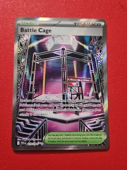 Pokemon TCG Battle Cage Ultra Rare Full Art Holo Trainer Stadium 116/094 English - Image 1