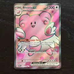 Blissey ex 201/167 Pokemon Twilight Masquerade SV Full Art Ultra Rare Holo NM - Image 1