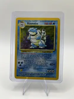 Pokemon Base Set Blastoise Rare Holo 2/102 1999 - Image 1