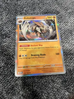 Pokemon - 151 - Kabutops - 141/165 - Holo Rare - ENGLISH - PACK FRESH MINT - Image 2