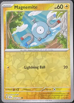 Magnemite 058/191 Sv08: Surging Sparks Reverse Holo - Pokemon Card - Image 1