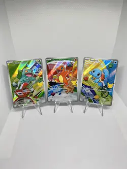 Pokemon TCG First Partner Illustration Collection Series 1 Kanto GEN 1 Starters - Image 1