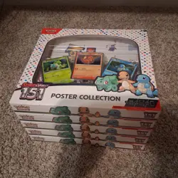 Pokemon 151 Poster Collection Box Sealed (Qty 5) - Image 1