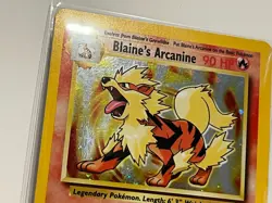 Vintage 2000 Pokemon TCG Gym Challenge BLAINE'S ARCANINE HOLO Rare 1/132 NM-LP - Image 3