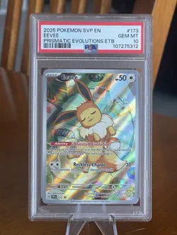 PSA 10 Eevee Promo SVP 173 Prismatic Evolutions ETB Promo Pokemon - Image 1