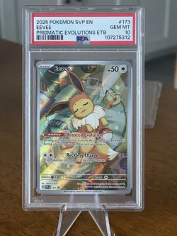 PSA 10 Eevee Promo SVP 173 Prismatic Evolutions ETB Promo Pokemon - Image 2