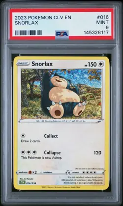 2023 POKEMON CLV-CLASSIC VENUSAUR & LUGIA EX DECK #016 SNORLAX PSA 9 - Image 1