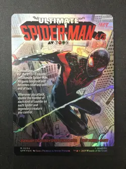 MTG Marvel's Spider-Man #0234 Miles Morales (0234) (Borderless) FOIL NM - Image 2