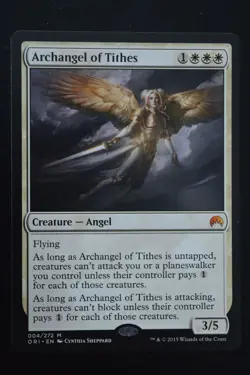 Magic The Gathering MTG ARCHANGEL OF TITHES Magic Origins LP Lightly Played - Image 1