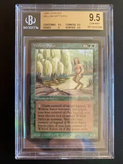 Willow Satyr Mtg BGS 9.5 GEM MINT [Legends] English Magic - Image 1