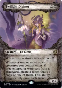 Twilight Diviner SHOWCASE Lorwyn Eclipsed Magic MTG NM - Image 1