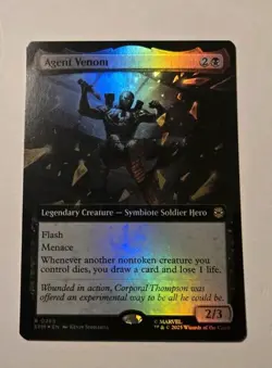 Agent Venom (Extended Art) (Foil) 0255 (R) MTG Marvel's Spider-Man M/NM - Image 1