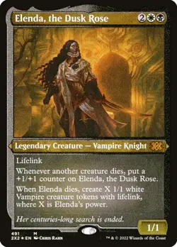 MTG Elenda, the Dusk Rose Etched ** Double Masters 2022 ** English - Image 1